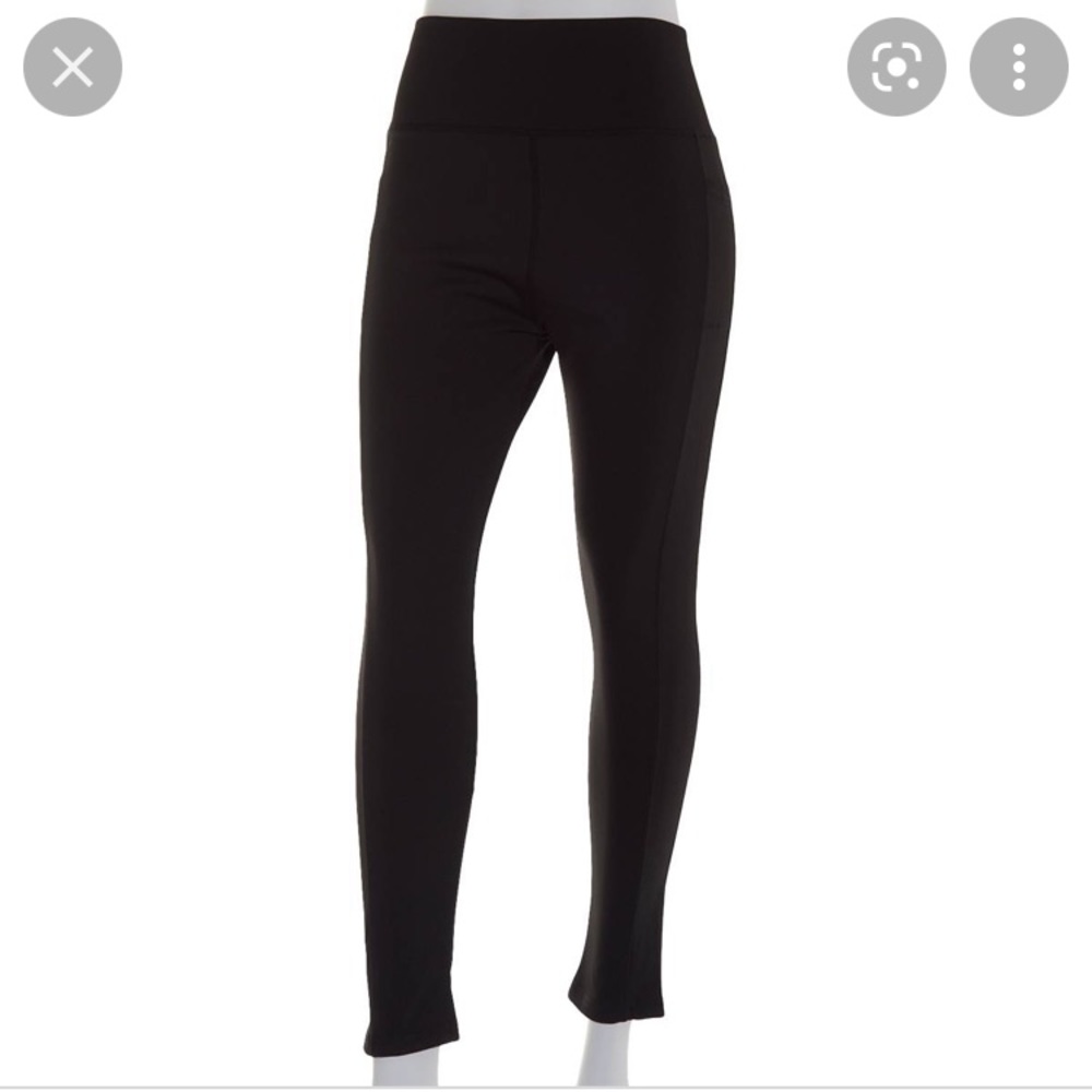 🌈STARTING POINT NWT BLACK YOGA PANTS WITH SODE POCKETS🌈